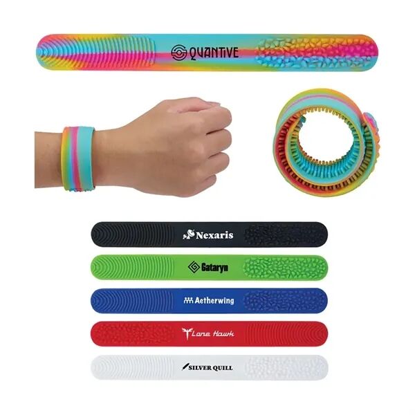 Main Product Image for Custom Logo Nono Tactile Fidget Slap Wristband