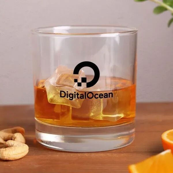 Main Product Image for Custom Logo Hopkins Heavy Base Whiskey Glass 9.5 Oz