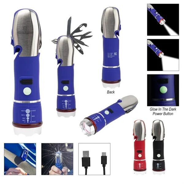 Main Product Image for Laser Engraved Emergency COB Flashlight Multi-Tool 2.0