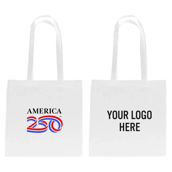 Main Product Image for Custom Logo America250 100% 4 Oz. Cotton Tote Bag