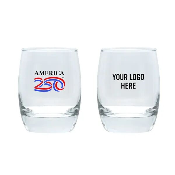 Main Product Image for Branded America250 Full Color Whiskey Glass 6 Oz