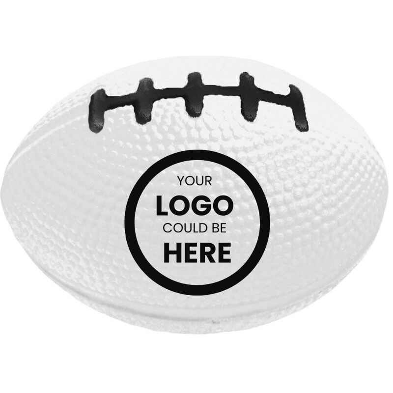 Main Product Image for Custom Logo Stress Football - Outlet Color (WHITE ONLY)
