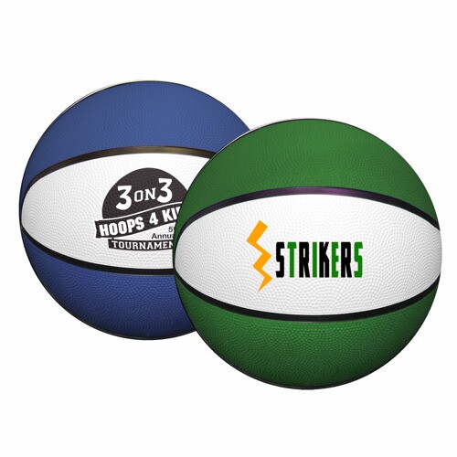 Main Product Image for Custom Logo Rubber Basketball - 29 1/2" Full Size