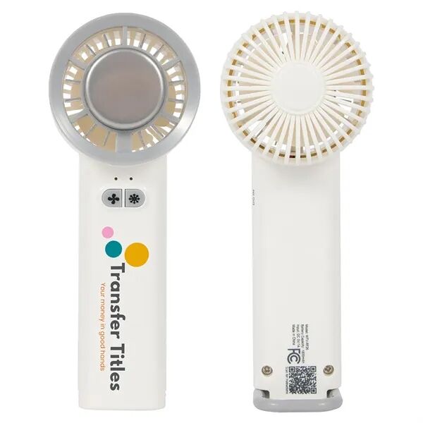 Main Product Image for Custom Logo Frosty Handheld Fan With Ice Cooling Plate