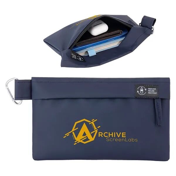 Main Product Image for Branded Lakeshore Recycled Nylon Utility Pouch with Carabiner