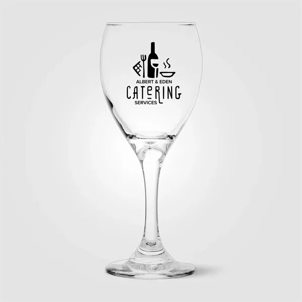 Main Product Image for Custom Logo Goblet Wine Glass 8.5 Oz