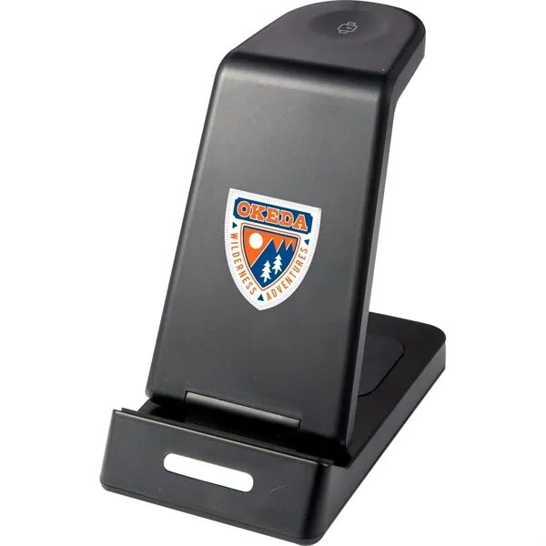 Main Product Image for Custom Logo TriCharged 3-in-1 15W Wireless Charging Stand