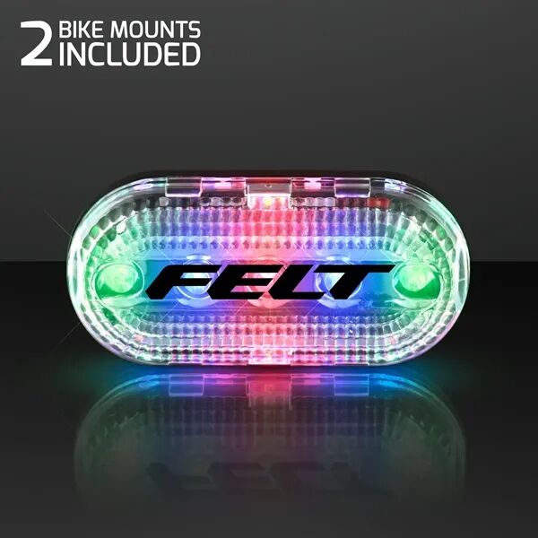 Main Product Image for Imprinted Multicolor Rear Bike Light, LED Bicycle Tail Light