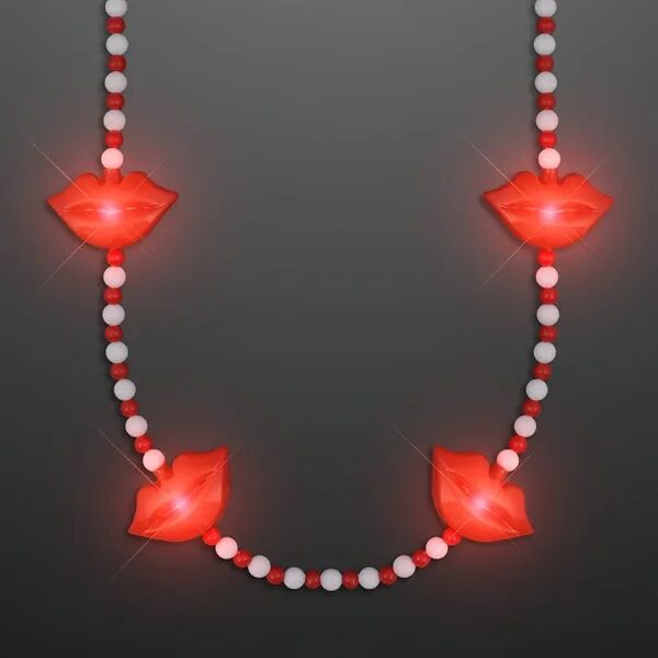 Main Product Image for Red Lips Light Up Beads Necklace