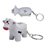 Buy Custom Printed Cow Stress Reliever Keychain