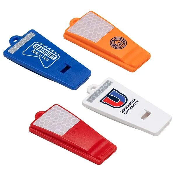 Main Product Image for Custom Printed Safety First Reflective Whistle