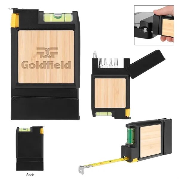 Main Product Image for Branded Bruce 7-In-1 Bamboo Multi-Tool Tape Measure
