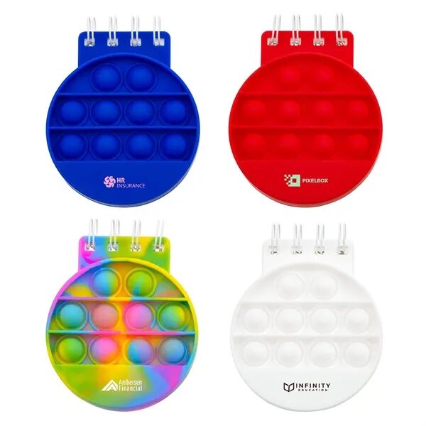 Main Product Image for Branded Round Spiral Notebook Push Pop