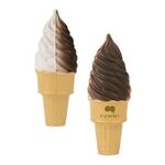 Buy Custom Logo Soft Serve Ice Cream Cone Shape Stress Ball.