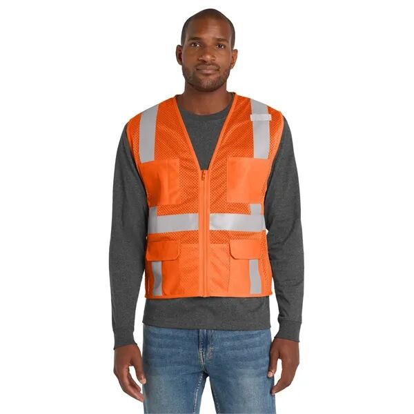 Main Product Image for Custom CornerStone ANSI 107 Mesh Six-Pocket Zippered Vest.