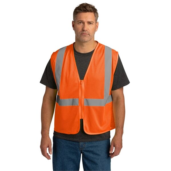 Main Product Image for Custom ANSI 107 Class 2 Economy Mesh Zippered Vest CornerStone