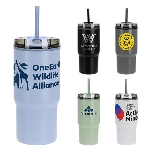 Main Product Image for Branded Marli 20 oz 2-in-1 Eco-Friendly Tumbler