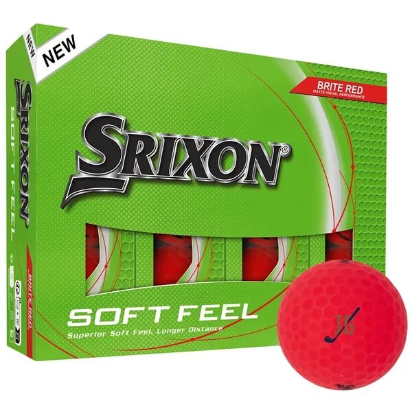 Main Product Image for Imprinted Srixon Soft Feel BRITE Golf Balls - 12 Pack