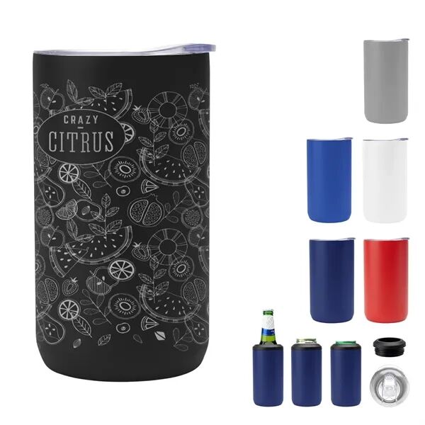 Main Product Image for Full Laser 4-In-1 Double Walled Can Cooler 12 Oz.