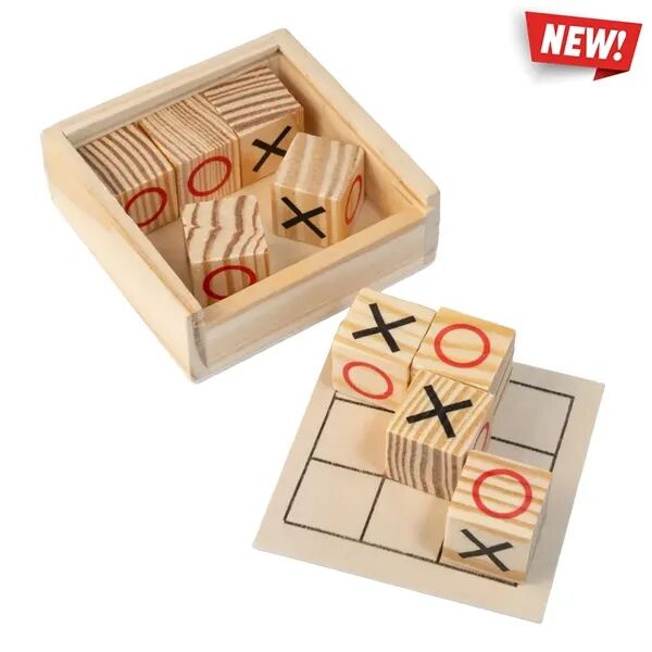 Main Product Image for Custom Logo Wooden Tic-Tac-Toe