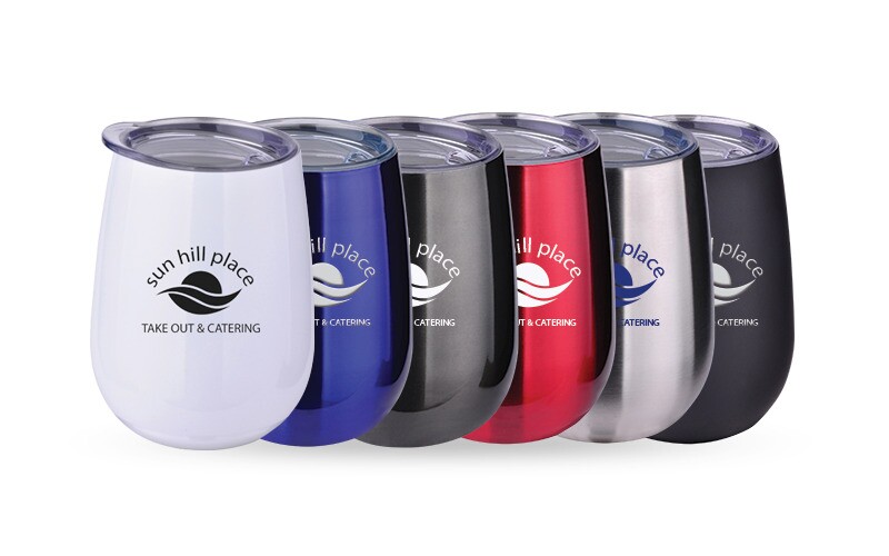 Main Product Image for Branded Wine Tumbler Stainless Steel 10 oz