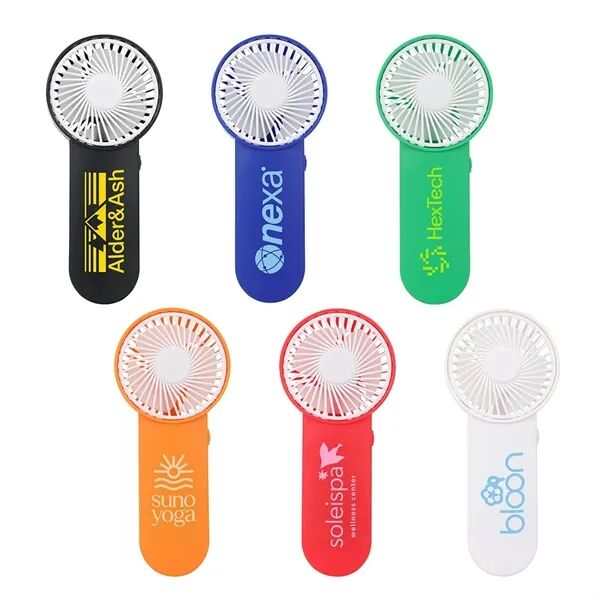 Main Product Image for Imprinted Swirl Portable Battery-Operated Fan