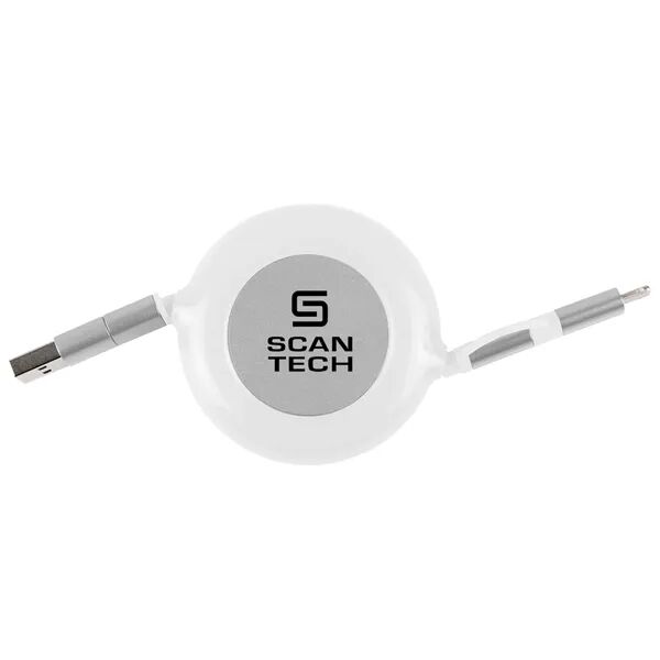 Main Product Image for Custom Printed 3-in-1 Retractable Fast Charge-it(TM) Cable