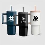 Buy Custom Logo Grosche Aspen Triple-Wall Insulated Straw Mug