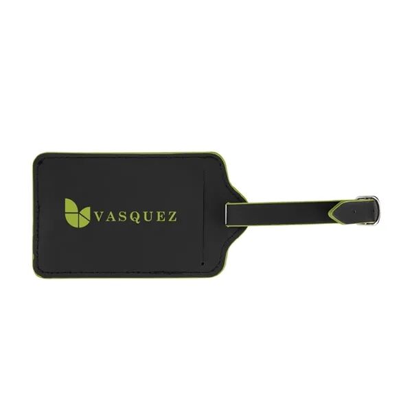 Main Product Image for Custom Printed Recycled Leatherette Luggage Tag