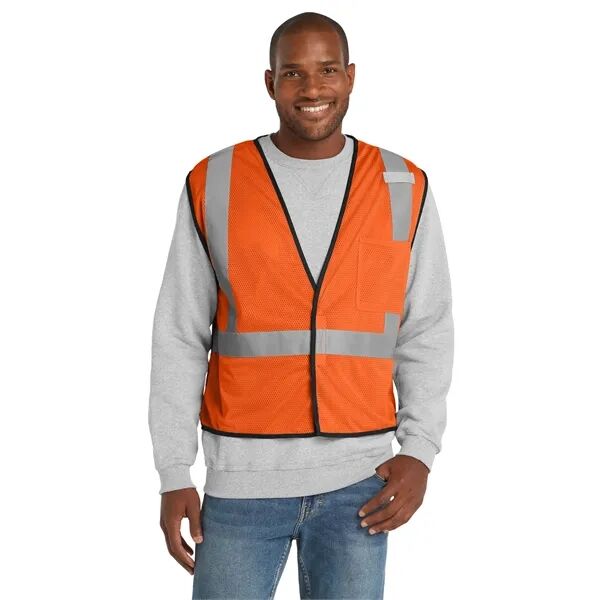Main Product Image for Custom ANSI 107 Economy Mesh One-Pocket Vest CornerStone