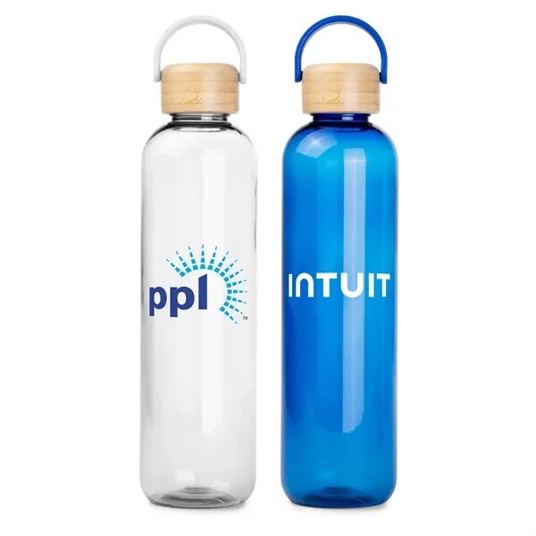 Main Product Image for Branded BambooHydrate Bottle with Handle Lid  34oz