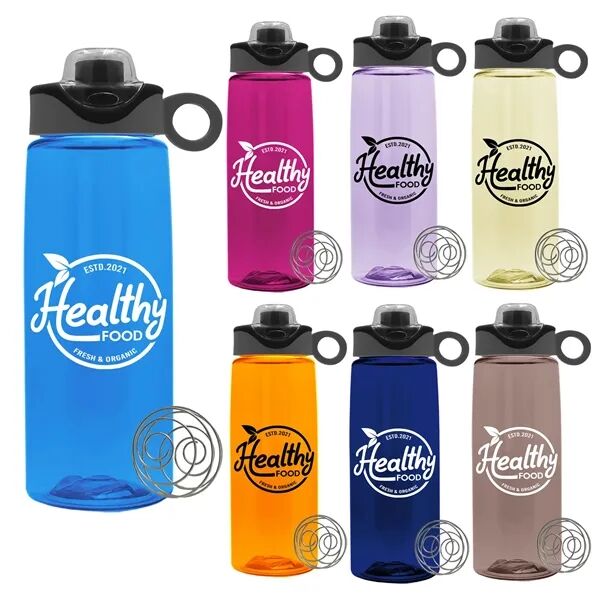 Main Product Image for Custom Printed Tritan Shaker Bottle with Whisk Ball 26 oz