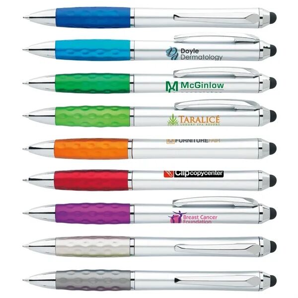 Main Product Image for Custom Printed Good Value(TM) Tev Silver Stylus Pen