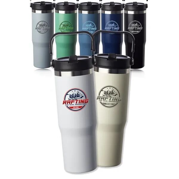 Main Product Image for Branded Bayview Stainless Steel Travel Mug 30 oz.
