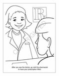 A Trip to the Pharmacy Coloring Book -  