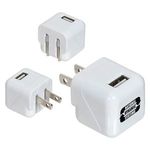 AC-USB Adapter with Foldable Prongs -  