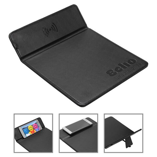 Main Product Image for Marketing Accord Wireless Charger Mouse Pad With Kickstand
