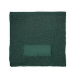 Acrylic Knit Scarf with Patch - Green-hunter