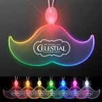 Acrylic Mustache Shape Necklace with LED -  