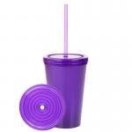 Acrylic Tumbler 16 oz. Double Wall Cool - Translucent Purple