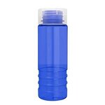 Admiral - 24 oz. Tritan Transparent Bottle with Clear lid - Transparent Blue