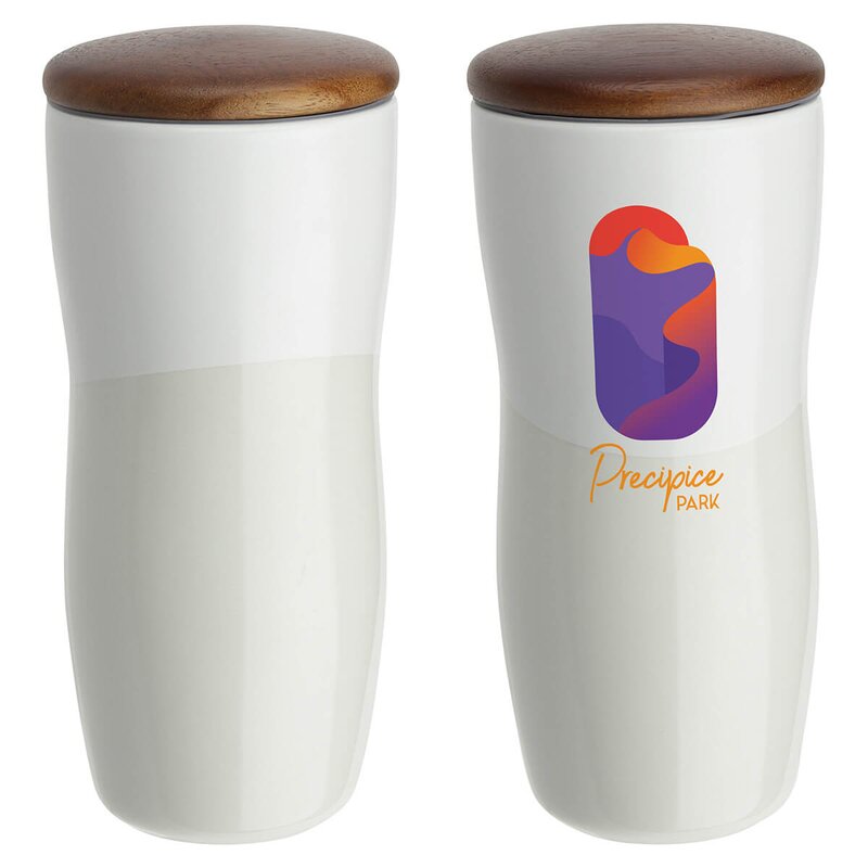 Main Product Image for Imprinted Adriano 12 Oz Double Wall Ceramic Tumbler - Full Color