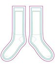 Adult Athletic Crew Socks - White
