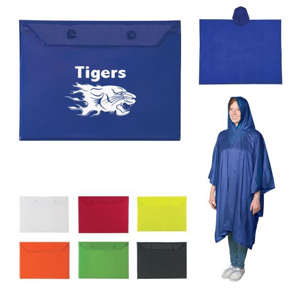 Main Product Image for Custom Printed Adult Poncho