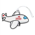 Airplane Luggage Tag - White