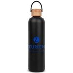 Allegra Bottle with Bamboo Lid - 33 oz. - Black