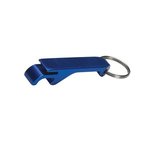 Aluminum Bottle/Can Opener Key Ring - Blue
