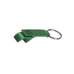 Aluminum Bottle/Can Opener Key Ring - Green