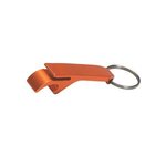 Aluminum Bottle/Can Opener Key Ring - Orange