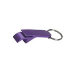 Aluminum Bottle/Can Opener Key Ring - Purple